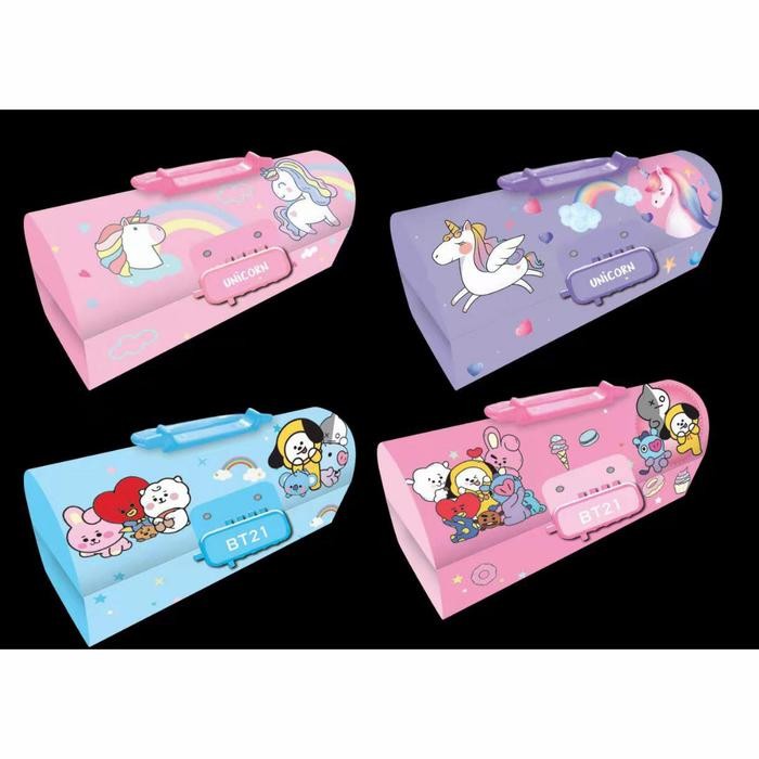 

Bentley - Tempat Pensil Kode Password Model Tas Tenteng Karakter Unicorn, Kartun