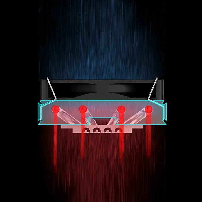 JONSBO HP-400S BLACK / WHITE CPU FAN COOLING / HSF HEATSINK COOLER LOW