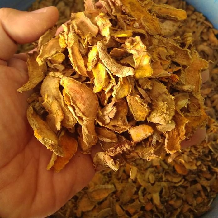 

TERMURAHH!! Kunyit Kuning Kering 500gr / Kunir Kuning Iris Rajang Kering