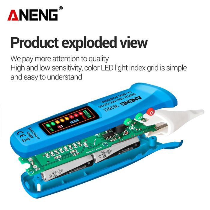 Aneng Vc1017 Ac Voltage Detector Alat Cek Deteksi Kabel Putus Ac Volt Tester Line Original