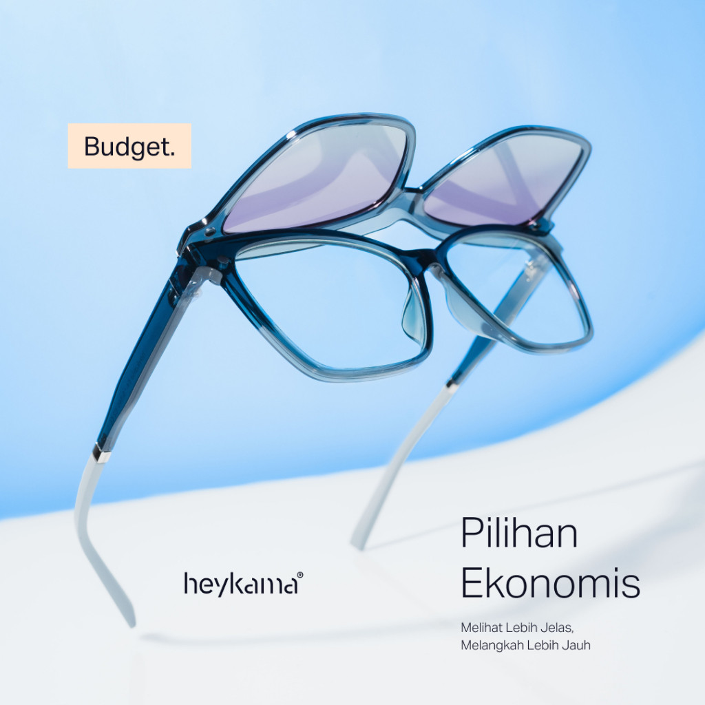 heykama - Frame Kacamata Clip On Shizu - Kacamata Semi CatEye