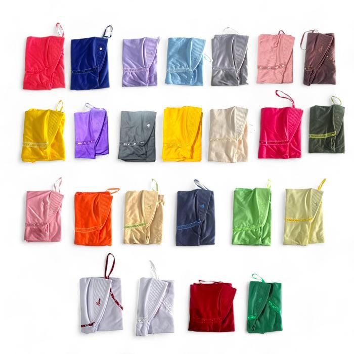 BEST SELLER Grosir Kerudung Sekolah SD Kerudung Serut 20 pcs (1KODI) Muslim Jilbab Anak Wanita