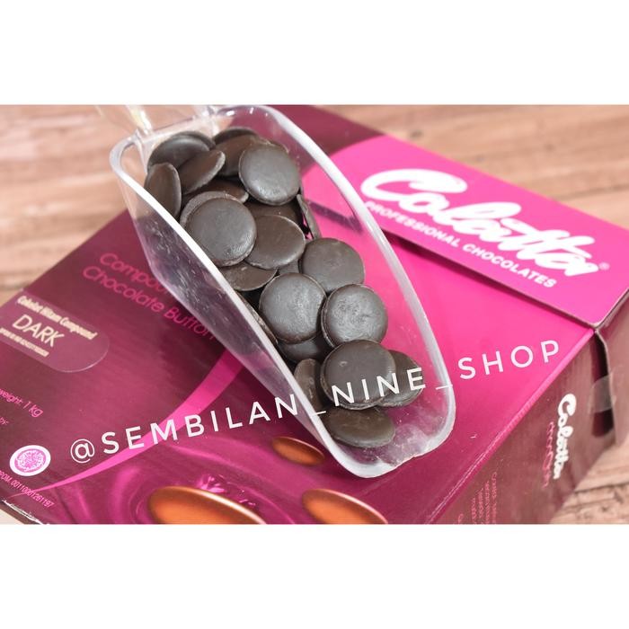 

JTTOP" COLATTA DARK COMPOUND COIN 250 GRAM CHOCOBITZ CHOCOLATE COKELAT COKLAT HITAM BULAT KOIN