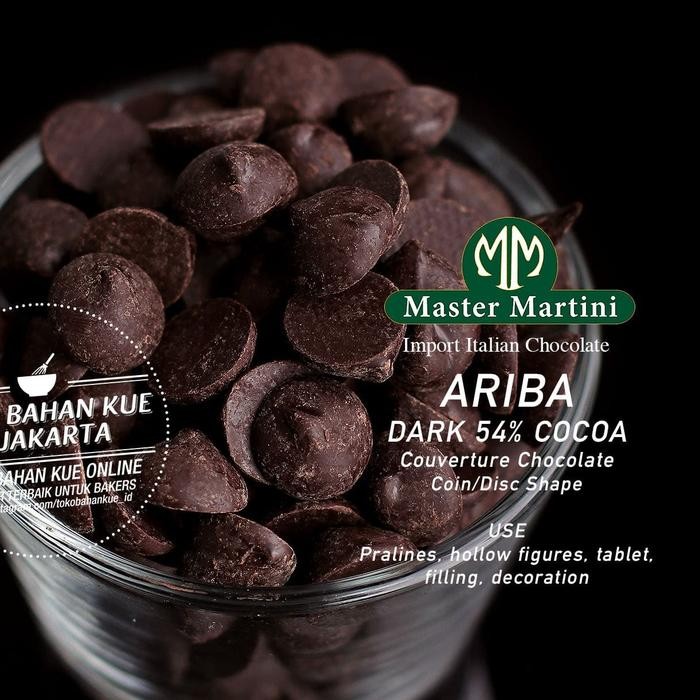 

JTTOP" MASTER MARTINI ARIBA 54% 1KG DARK CHOCOLATE COIN COUVERTURE COKELAT BAKING COKLAT KOIN
