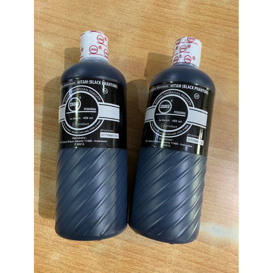 

JTTOP" CROSS BLACK PHANTOM 580 GR / PEWARNA MAKANAN ICING COLOR
