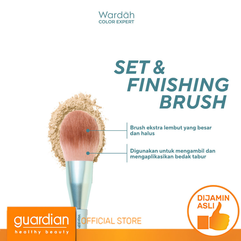 Wardah Halal Tool Brush – Wardah Set & Finishing Brush, Colorfit Matte Foundation, Colorfit Mattifyi