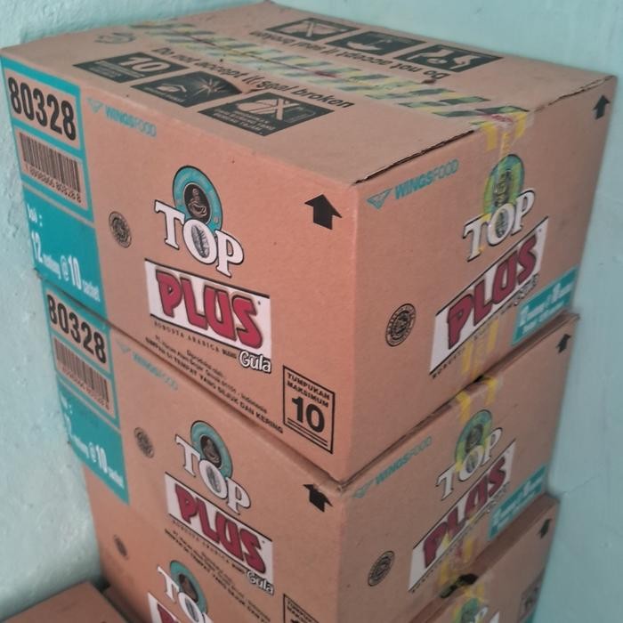 

kopi top plus gula 1 dus isi 120 sachet