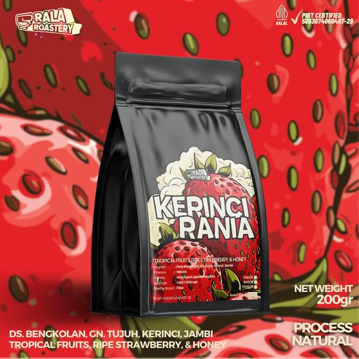 

Kopi Arabika Kerinci Natural Biji Kopi Single Origin Arabica 200gr