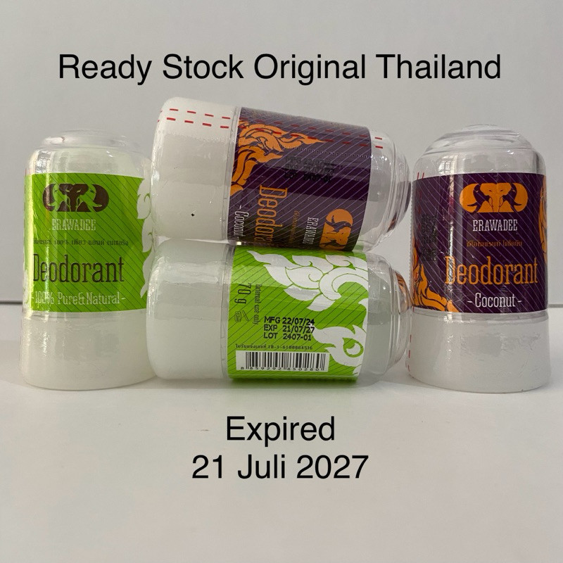 Erawadee Deodorant Thailand / Deodoran Erawadee Original Thailand varian Orisinal Coconut
