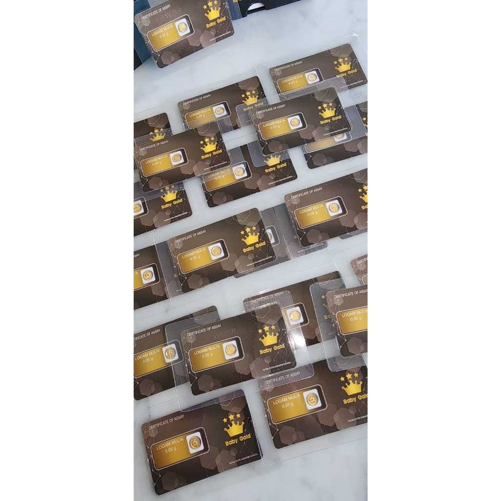 BABY GOLD LOGAM MULIA EMAS MINI 0.05 GRAM