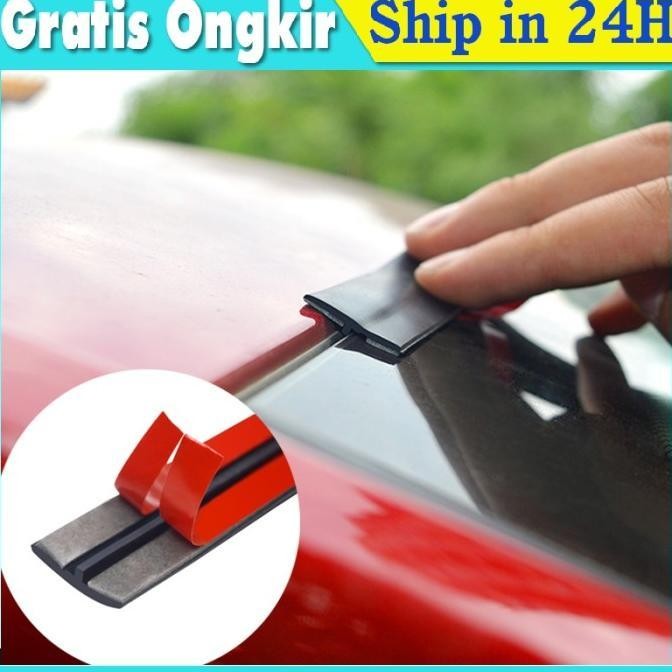 PREMIUM MOTOSEAL / 2Meter Lis Segel Karet Kaca Mobil Peredam Suara Anti Debu Air Penyegel Jendela