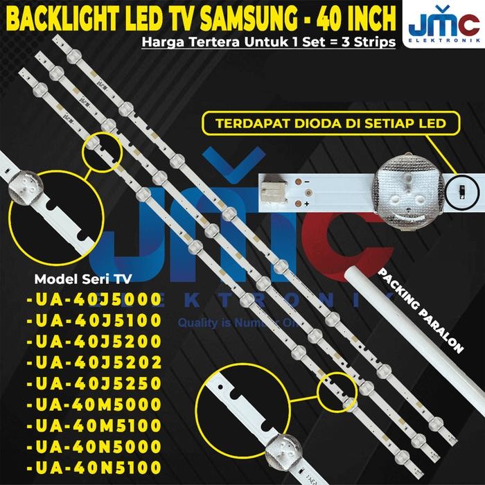 Backlight Tv 40 Inch For Samsung Ua40J5000 Ua40J5100 Ua40J5200 Ua40J5202 Ua40J5250Dk Ua40N5000Dk