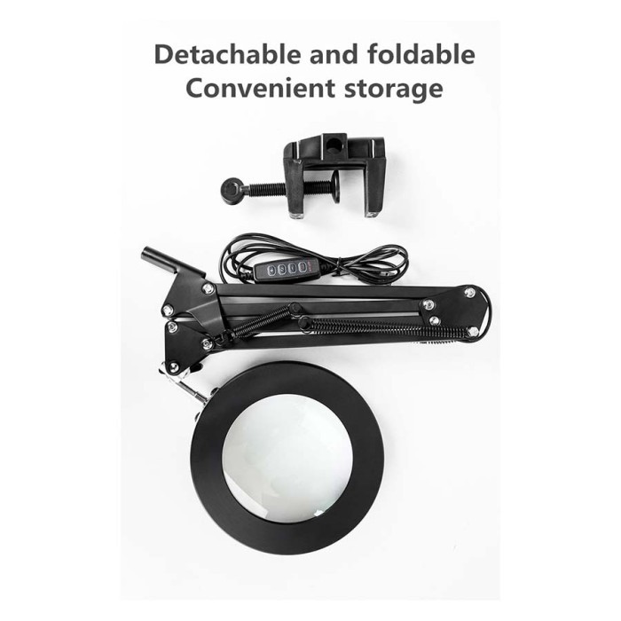 

Bricks - Kaca Pembesar Meja Jepit Led 10X 160Mm Ag34 / Usb Lampu Desktop Klip