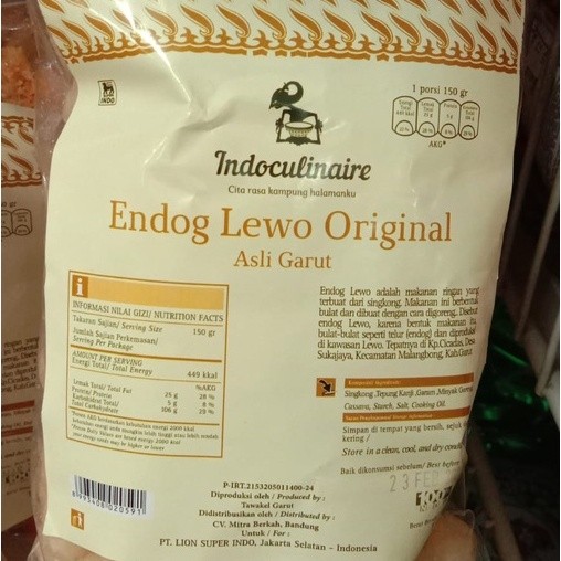 

Desyallshop Indoculinaire Endog Lewo Original Asli Garut