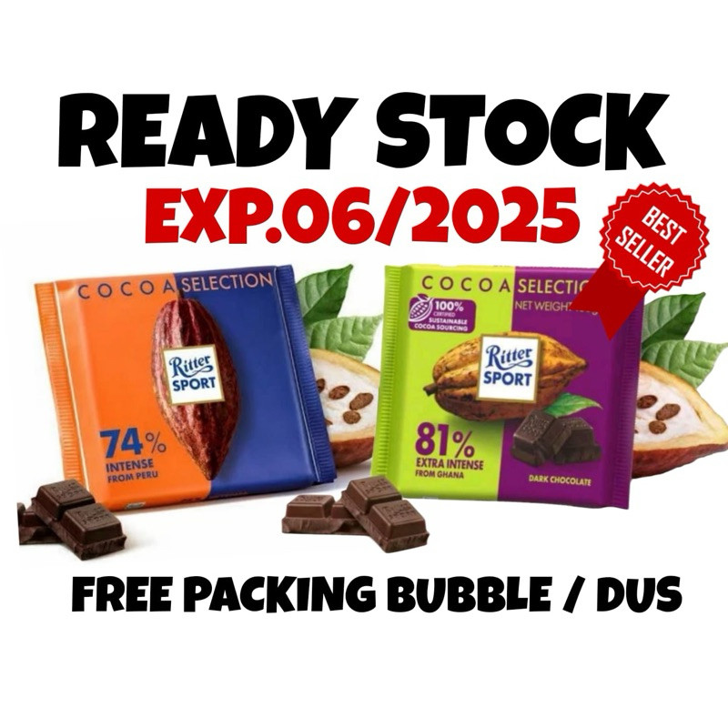 

Andrianbijaksana Exp Bulan 3 2026 Ritter Sport Dark Chocolate 74% 81% Extra Intense From Ghana 100Gr