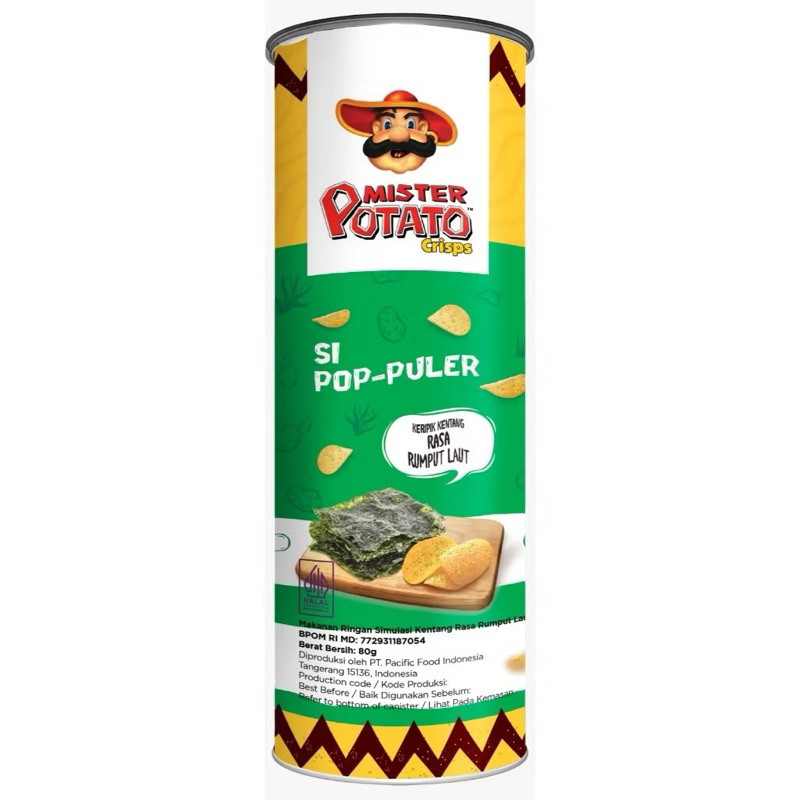 

Andrianbijaksana Mister Potato Keripik Kentang All Varian Kemasan Kaleng 106 Gram