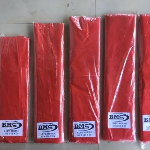PREMIUM LDPE merah / plastik sampah merah / kantong LDPE