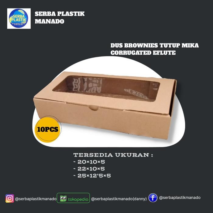 JTTOP" DOS BROWNIES EFLUTE TUTUP SAMBUNG WINDOW MIKA