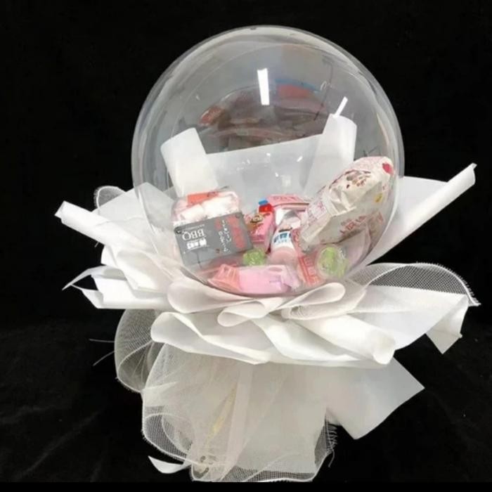 PREMIUM Balon Bobo PVC transparan snack /bunga /boneka