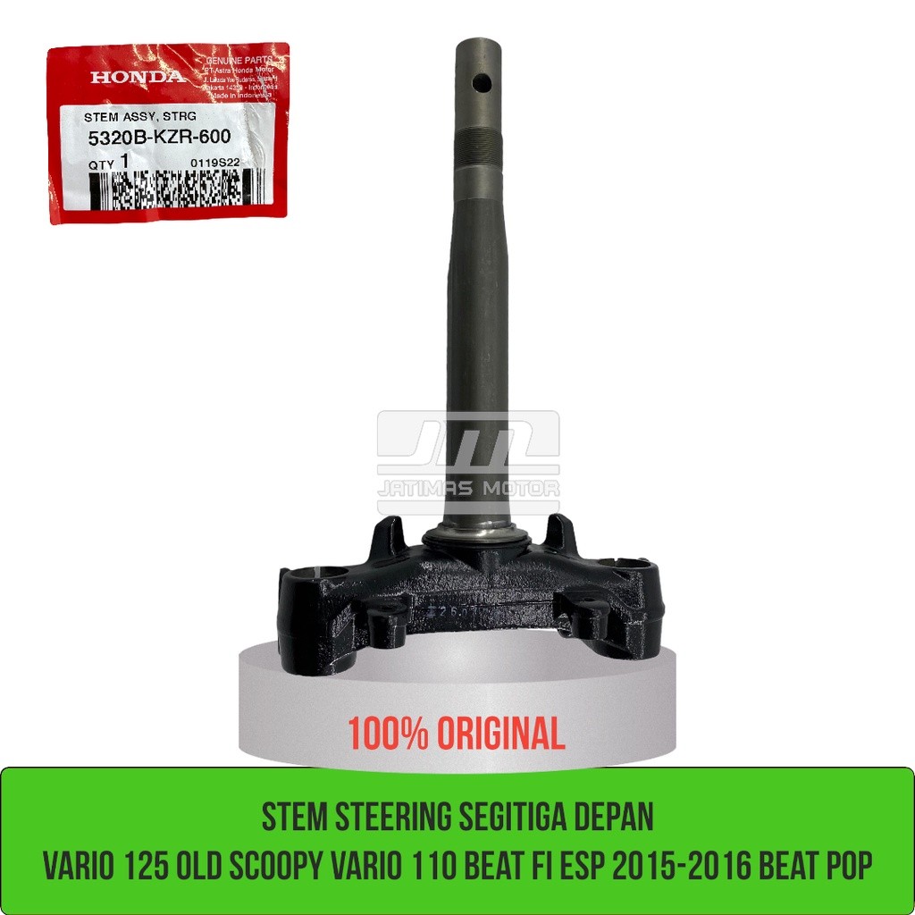 Stem steering segitiga vario 125 old scoopy vario 110 beat fi esp 2015-2016 beat pop 5320B-KZR-600