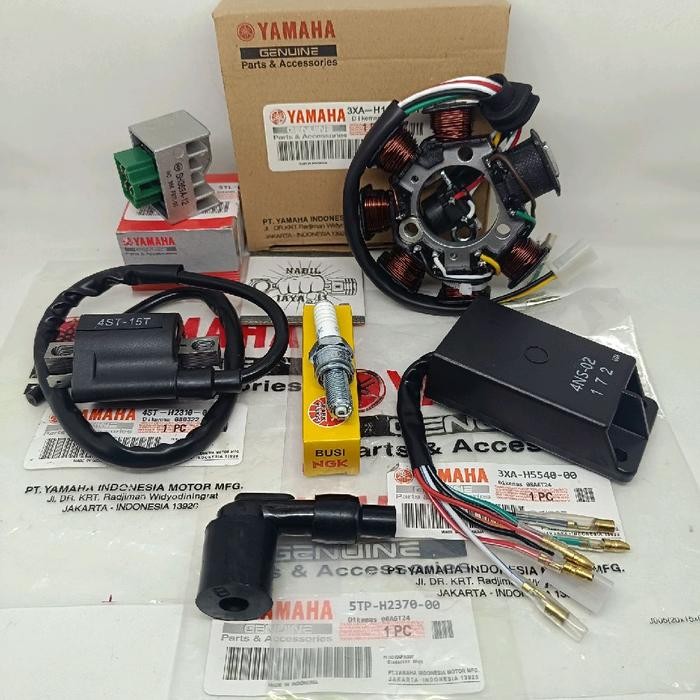 Terbaik Paket 6Item 3Xa Spul Cdi Koil Kiprok Busi Tutup Busi Yamaha Fizr Force One Force 1 Ori Asli