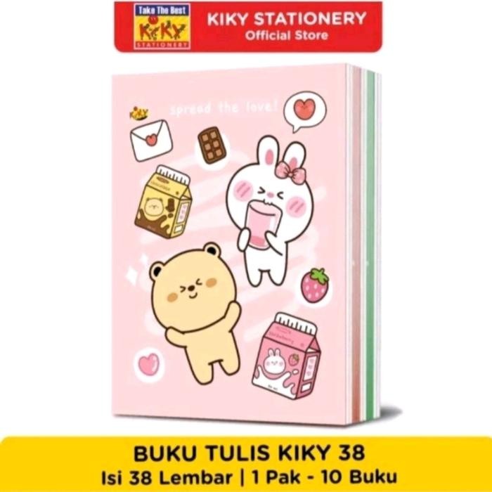 

Buku Tulis Kiky 38 Lembar Isi 10 Buku Paper Sekolah #Gratisongkir