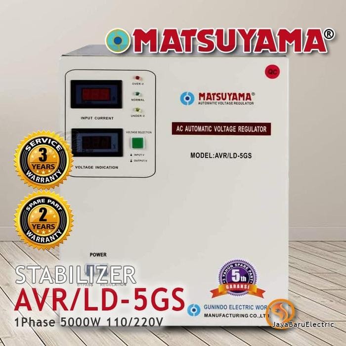Stabilizer Stavol Avr Matsuyama Stavolt 5000 Watt 5Kva Avr/Ld-5Gs