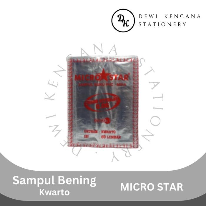 

Sampul Buku / Sampul Bening Kwarto Micro Star #Gratisongkir