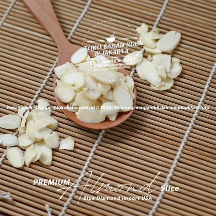 

Blue Diamond - Almond SLICE 1kg Topping Kue Kacang Almond Iris