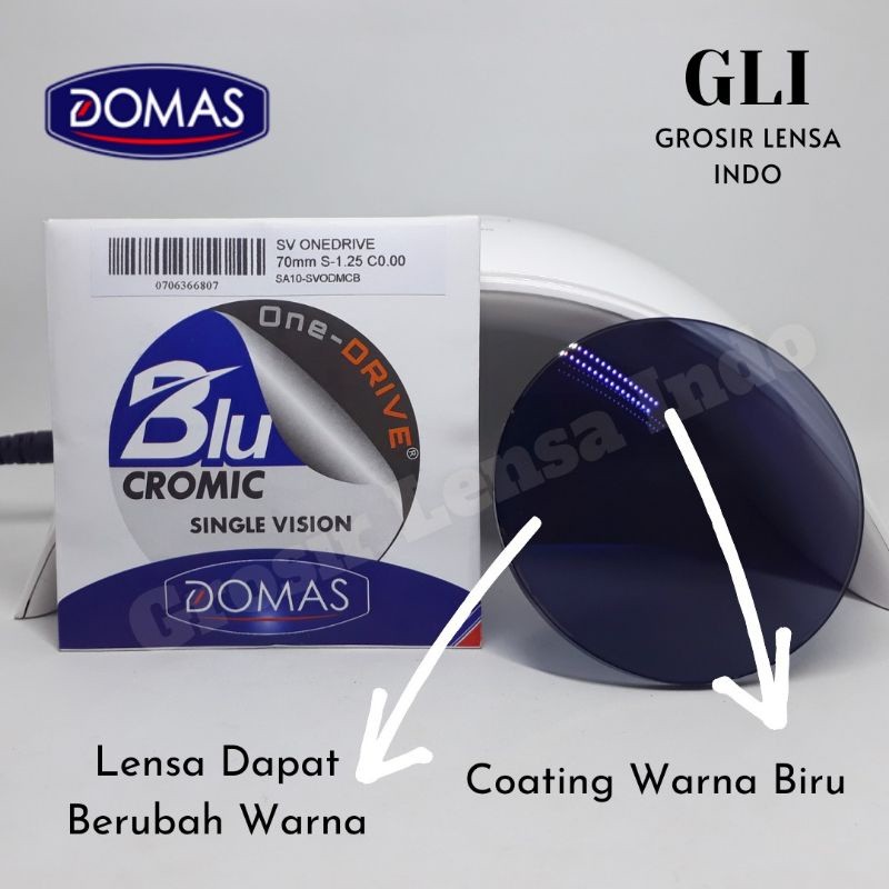 Lensa Kacamata Drive Photocromic Blueray SV by Domas Garansi Coating 1Thn