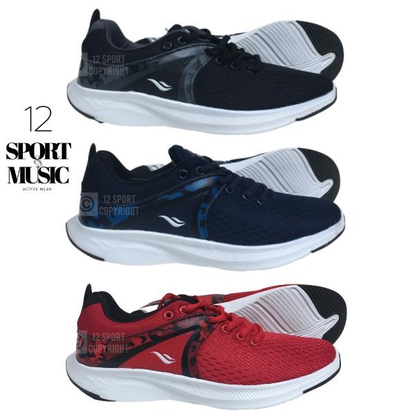 12 SPORT - [Boleh Tukar Size] Sepatu Running Desle Jaysen Roger