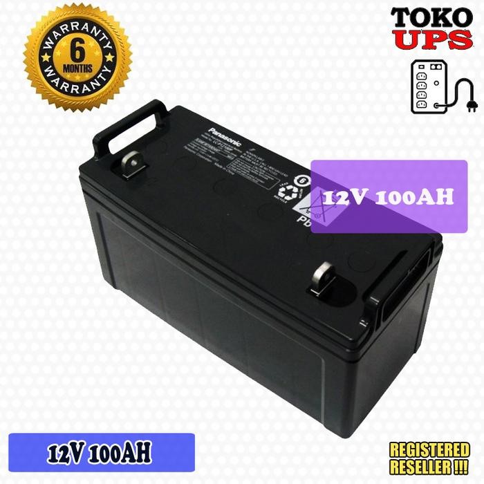Baterai VRLA Panasonic 12V 100AH Panasonic LC-P12100 Aki Kering 100AH Batre