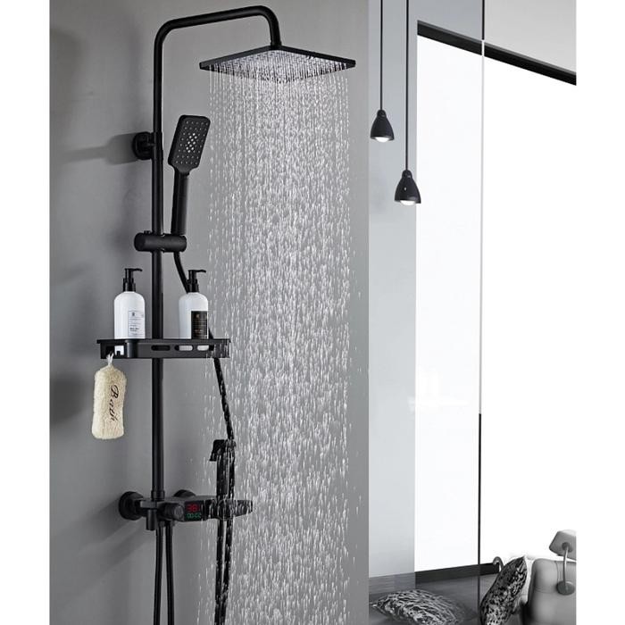 Onda Waterpro - Shower 1 Set Shower Set Kamar Mandi Rain Shower + Keran Cabang - Paket Lengkap