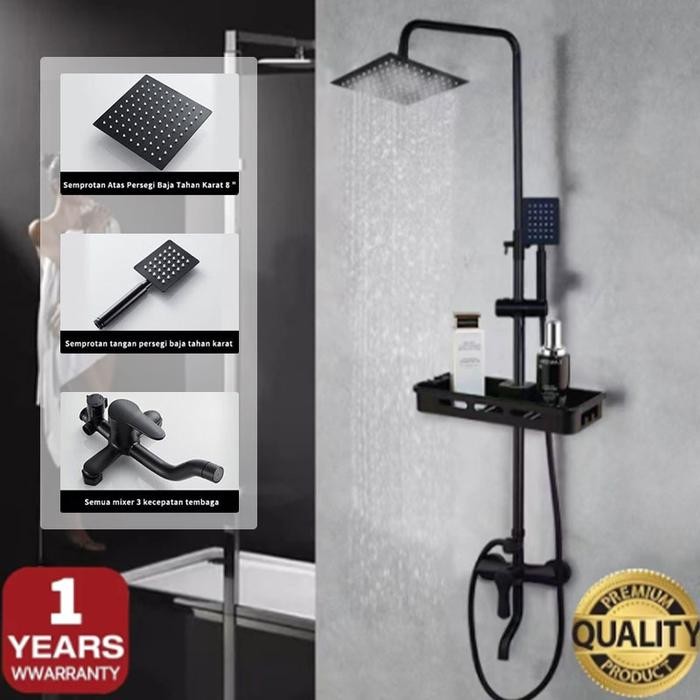 Onda Waterpro - Shower Kamar Mandi Set 4 In 1 Dengan Faucet/Shower Tiang Set