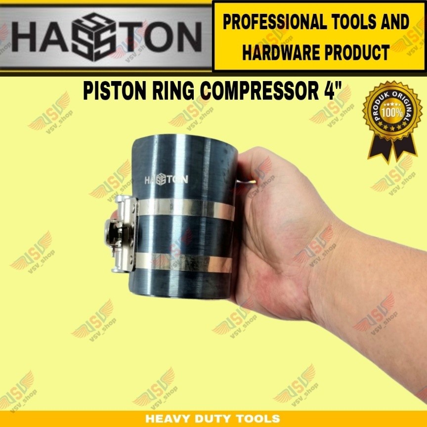 HASSTON Piston Ring Compressor Kompresor 4inchi Kunci Piston 53-175mm 2840-021
