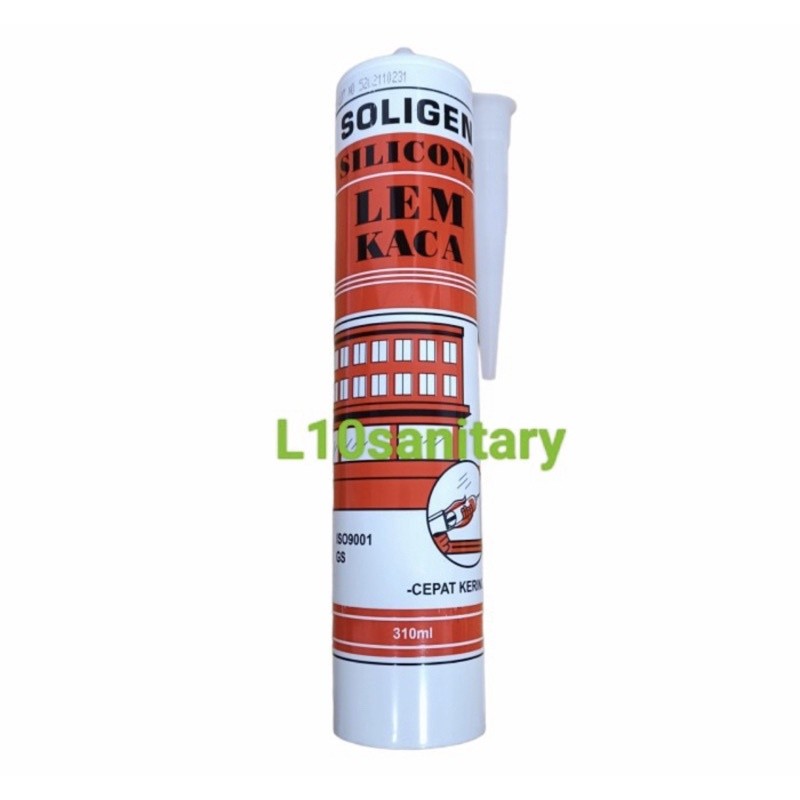 Lem Botol SOLIGEN / Lem Kaca Sealant SOLIGEN / Lem Sealent Tembak SOLIGEN BLACK WHITE CLEAR