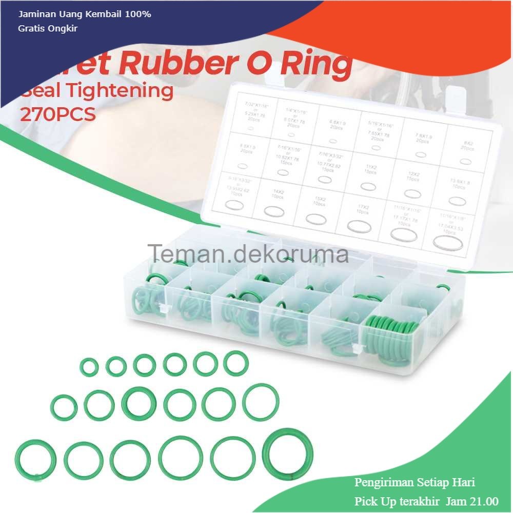 TD-PR2 Taffware Karet Rubber O Ring Seal Tightening 270PCS - GQ270