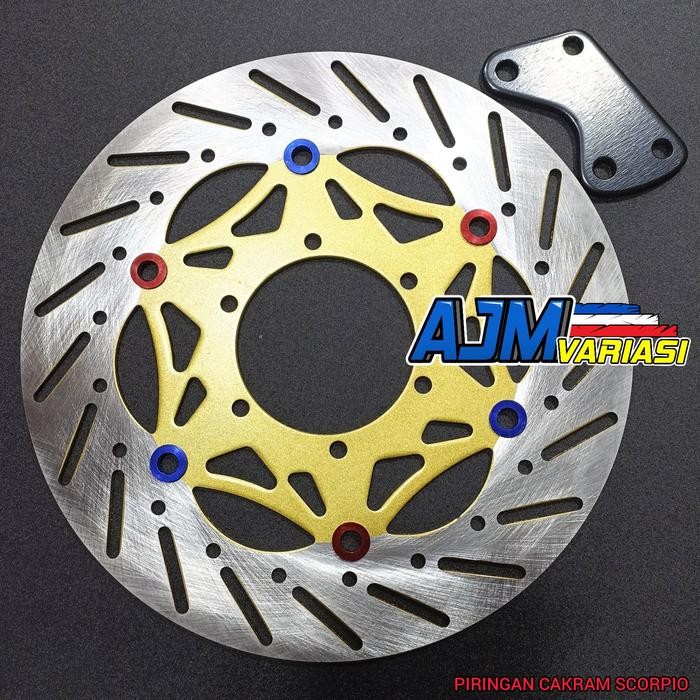TERLARIS PIRINGAN CAKRAM DEPAN SCORPIO 300MM DISK CAKRAM DEPAN UKURAN BESAR 300MM SCORPIO READY