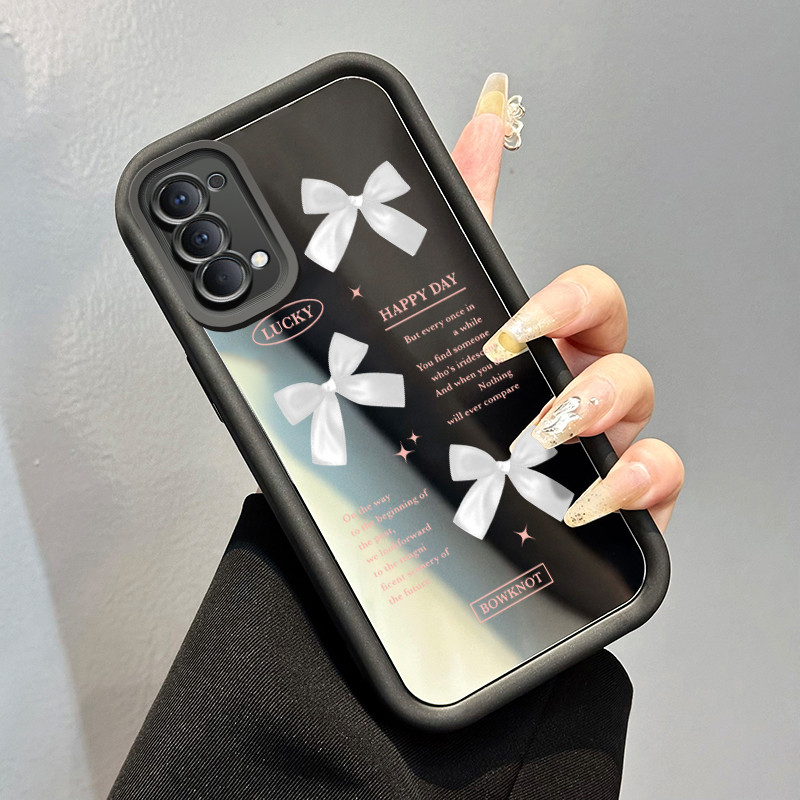 Casing Hp OPPO Reno 4 4G Reno4 Reno 4 5G A94 F19 Pro Reno 5F Reno 5 Lite Case Softcase Kesing Busur 