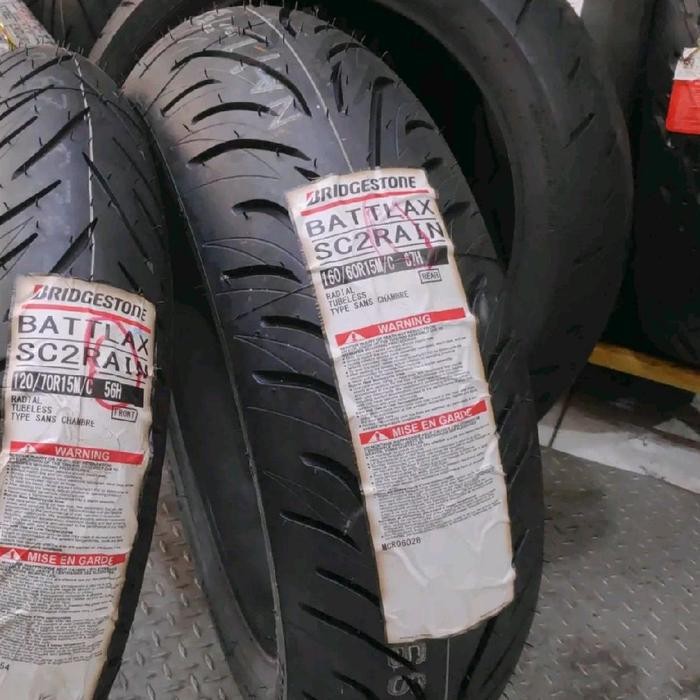 Bridgestone Battlax SC2 Rain 160/60-15 ban belakang tmax xadv