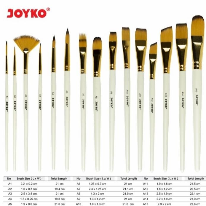 

Artemedia - Joyko Brush Full Set Scalpel Sponge / Set Kuas Lukis Lengkap Brs-12]
