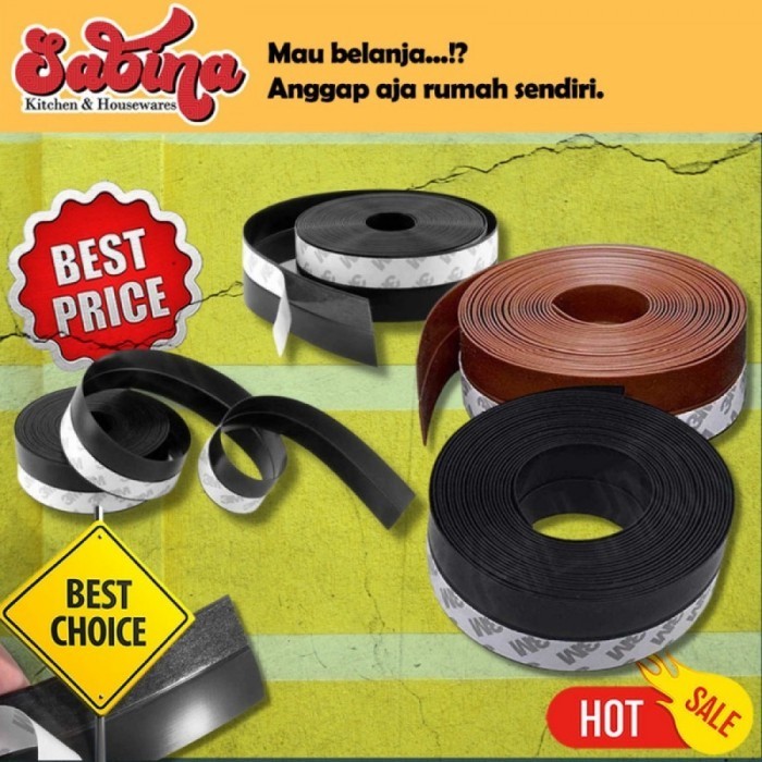 

Lakban Selotip Karet Segel Celah Pintu Jendela Serbaguna Waterproof 5M