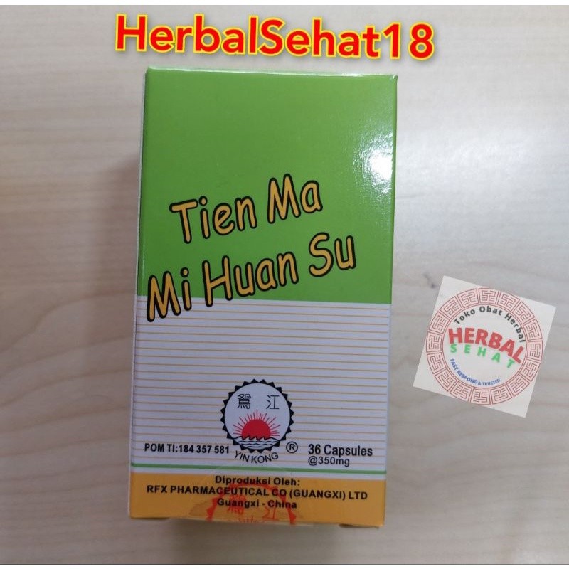 

Tien Ma Mi Huan Su Concentrated 36 Kapsul Tienma Mihuansu Tian Ma Mi Huan Su Tianma PREMIUM