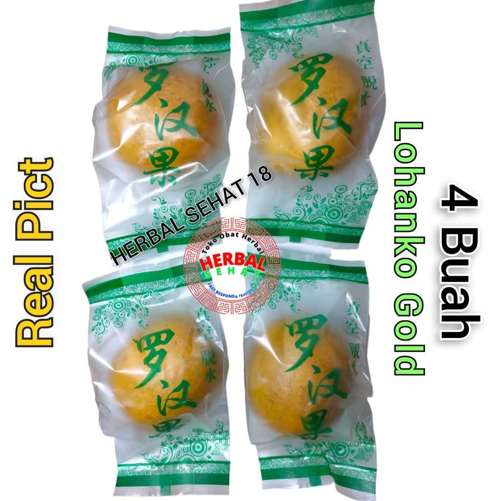 

4 Buah GOLDEN Lohankuo / GOLD Monk Fruit Luo Han Kuo / Lo Han Guo PREMIUM