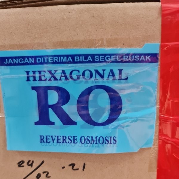 SALE SEGEL PLASTIK TUTUP GALON BIRU TELOR ASIN LOGO RO HEXAGONAL DEPO AIR LPW