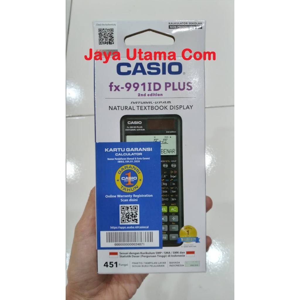 

KALKULATOR SCIENTIFIC CASIO FX 991ID PLUS 2 ORI