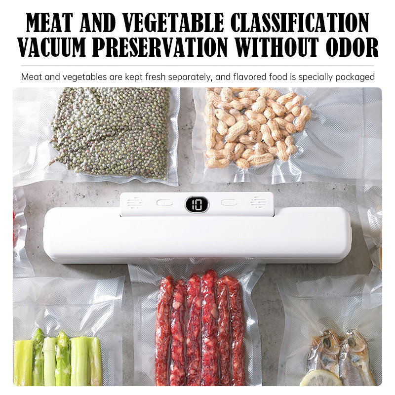 Vacum Sealer Alat Vakum Makanan / Alat Vacum Makanan Frozen Free 10 Kantong Vakum