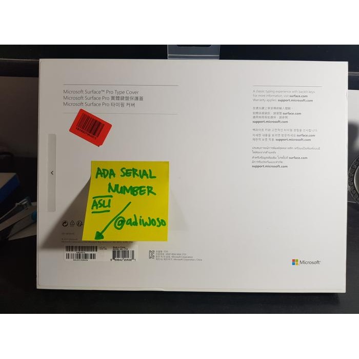 JTTOP" MICROSOFT SURFACE PRO KEYBOARD - BLACK