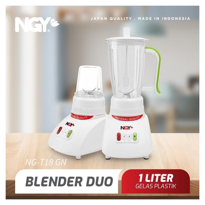 Ngy Blender Duo 2In1 / Buah Dan Bumbu Ngy-T18Gn #Gratisongkir
