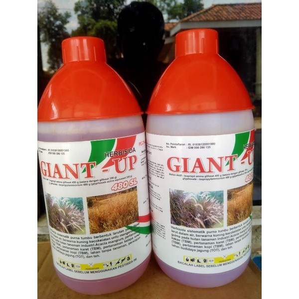FORE SALE 25%.Obat rumput gulma/Herbisida sitemik Giant up 480SL 1 LITER dpt grandally 1pcs